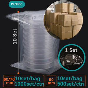 Pelat Petri plastik sekali pakai laboratorium, perangkat medis <span class=keywords><strong>Lab</strong></span> ukuran bulat sekali pakai, piring budaya sel <span class=keywords><strong>Lab</strong></span> - Product Image 5