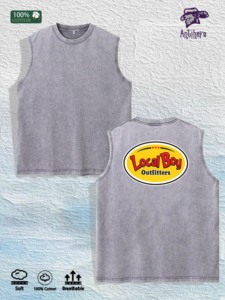 <span class=keywords><strong>Gilet</strong></span> imprimé lavé pour garçon, entrepôt local américain, 3 couleurs, coton respirant, haut tendance - Product Image 3