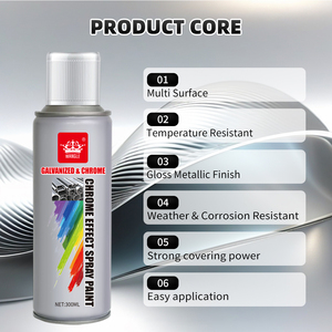 Pintura en Aerosol Cromada Multisuperficie, Acabado Metálico Espejo, Brillo Espejo para Llantas de Automóviles, Molduras, Parachoques y Accesorios - Product Image 4