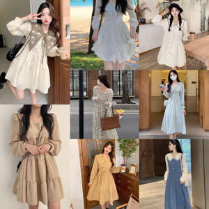 Liquidation à bas prix de robes imprimées à manches courtes pour femmes, stock de robes d'été pour femmes - Product Image 3