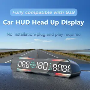 2024 WiiYii 새로운 G19 자동차 디지털 GPS 속도계 범용 헤드업 디스플레이 HUD