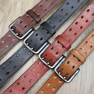 <span class=keywords><strong>Ceinture</strong></span> en cuir de vache extra épaisse faite à la main avec boucle à double ardillon, <span class=keywords><strong>ceinture</strong></span> vintage en cuir véritable pour homme, <span class=keywords><strong>ceinture</strong></span> de moto en jean. - Product Image 1