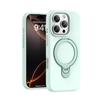 Dernière conception de protection magnétique support liquide Silicone étui de téléphone protecteur d'écran pour iPhone 12 13 14 15 16 Plus Pro Max