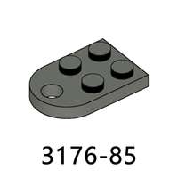 100 г/упаковка, №3176, Модифицированная пластина 2x3 с отверстием, строительные блоки, фигурки, кирпичики, совместимые с основными брендами, пластиковые игрушки