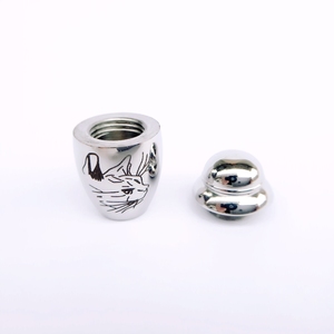 Modern Paslanmaz Çelik Evcil Hayvan (Kedi) Külleri İçin Mini Su Geçirmez Çevre Dostu Küllük, Anı Kutusu, Küçük Hatıra, Cenaze İçin - Product Image 2