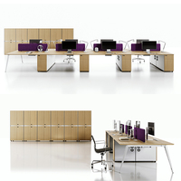 Meubles de bureau modulaires commerciaux ergonomiques et écologiques pour personnel, de taille personnalisable, modernes et convertibles, vente en gros directe usine