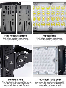 Ngoài trời IP66 <span class=keywords><strong>Led</strong></span> cao mast nhẹ Lũ lụt mô-đun chống chói thể thao mặt đất chiếu sáng <span class=keywords><strong>LED</strong></span> sân vận động ánh sáng - Product Image 2