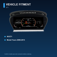 Afficheur numérique LCD Linux 12,3 pouces pour BMW X6 E71 2006-2013