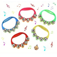 Orff Percussion Instruments Transparent Hand Bell Bracelet Sports Meeting Cheering Props Comfortable Grip Musical Instruments
