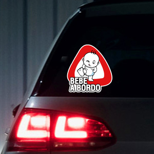 Pegatinas para Coche, Diseño de Bebé en el Coche, Decoración Impermeable con Impresión UV en PVC, Pegatinas Personalizadas para la Carrocería - Product Image 3