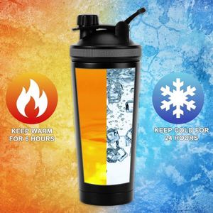 Custom Logo 25oz 750ml Sport <b>Double</b> <b>Wall</b> Insulated Stainless Steel Protein Shaker Bottle Wholesale Gym Sport Shaker Cup - Product Image 5