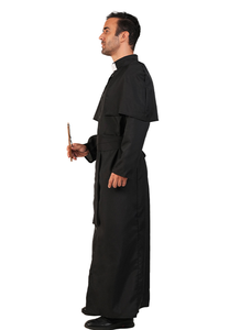Disfraz Medieval de Sacerdote Negro para Adultos, Disfraz de Pascua, Disfraz de Televisión y Cine, Traje de Actuación Escénica de Poliéster - Product Image 3