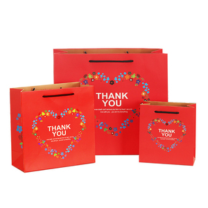 Kaka Giá Rẻ Cá Nhân Tùy Chỉnh Màu Xanh Màu In Ấn Cảm Ơn Bạn Trở Lại Tote Quà Tặng Túi Giấy Với Xử Lý - Product Image 5