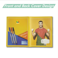 Organiseur/Agenda à reliure agrafée ColorFly B6 A5, avec intercalaires multicolores, couverture en papier vert, 40 feuilles lignées