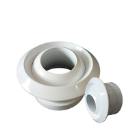 Prix usine HVAC Aluminium Climatisation Eye Jet Buse Diffuseur Bec À Bille Réglable Jet avec ABS et Matière Plastique