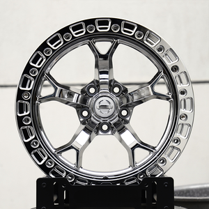 5X114.3 Nismo <span class=keywords><strong>ล้อ</strong></span> V1ลากแพ็คโครเมี่ยม beadlock สำหรับ Nissan 370Z Infiniti Q50 17x10 17x10.5อลูมิเนียมปลอมแปลงสี<span class=keywords><strong>เงิน</strong></span> - Product Image 3