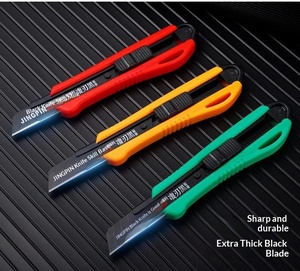 Nuevo Cuchillo de Arte Reforzado, Hoja Grande para Papel Tapiz de 18 mm de Ancho, ABS de 23 cm, Cuchillo Multifuncional - Product Image 5