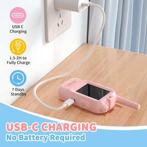 Nouveauté : Talkie-walkie vidéo pour enfants, radio bidirectionnelle, portée de 1500 pieds, pour enfants de 3 à 12 ans, Noël, anniversaire, extérieur - Product Image 5