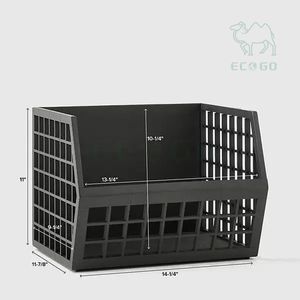 Attrayant nouveau style d'organisation de stockage de nourriture empilable en bambou armoires de bac de rangement avant grande ouverte bac empilable en bambou Durable - Product Image 6