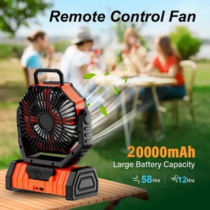 USB Rechargeable LED Power Bank 20000mAh Waterproof Camping Fan Air Cooling LED <b>Light</b> for Car Outdoor Use-Portable 3-Year - Product Image 5