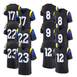 Maillots de football américain cousus neufs en gros, meilleure qualité, uniforme de football de l'équipe des <span class=keywords><strong>Rams</strong></span> pour hommes, vêtements de football américain cousus - Product Image 1