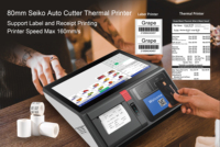 Usine POS 11.6 pouces windows android écran tactile électronique Mini caisse enregistreuse systèmes de Point de vente Pos avec imprimante