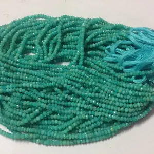 Натуральный Амазонит драгоценный камень граненый Rondelle свободные бусины нитки для изготовления ювелирных изделий ручной работы от оптовика купить сейчас онлайн