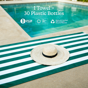 Beach <strong>Towels</strong> Bulk Microfiber Xl Good Quality Plain Swim Recycled Plastic 100*200 <strong>Dock</strong> and <strong>Bay</strong> Pastel Green Stripe Beach <strong>Towels</strong> - Product Image 6