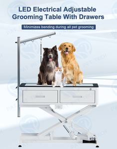 Çekmeceli köpek bakım masası ekipman ayarlanabilir yükseklik Pet bakım masası - Product Image 2