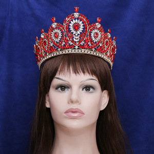 Baroque mariée princesse Pageant couronne diadème fête <span class=keywords><strong>mariage</strong></span> reine couronne diadème <span class=keywords><strong>pour</strong></span> les femmes - Product Image 3