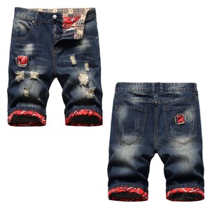 <span class=keywords><strong>Shorts</strong></span> estivi all'ingrosso in pelle sfusa da <span class=keywords><strong>uomo</strong></span> <span class=keywords><strong>Jeans</strong></span> <span class=keywords><strong>Shorts</strong></span> Denim Street Wear in <span class=keywords><strong>Jeans</strong></span> dipinti Vintage pantaloncini Casual per gli uomini - Product Image 1