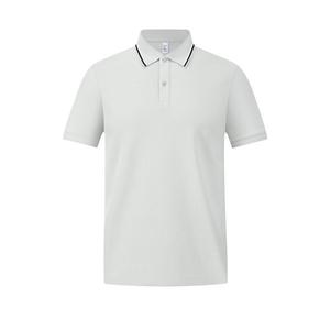 Promotional Polo Shirt Cotton 225g 40s Moisture Wicking Summer Loose Fit Custom Workwear With Label Tags - Product Image 4