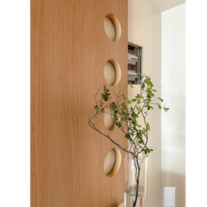 Porte Fantôme en Bois Massif Vintage Rail <span class=keywords><strong>Invisible</strong></span> Glissière Dissimulée Design Style Moderne Imperméable pour l'Application de la Chambre Intérieure - Product Image 6