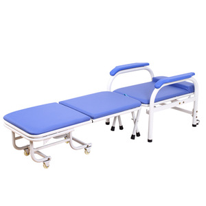 Chaise d'hôpital Dekangyuan pliable et inclinable 195x50x45 cm avec roulettes pour soins infirmiers et salle d'attente - Product Image 5