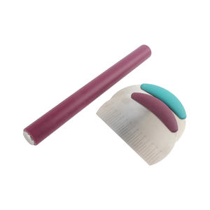 Rolling Pin and Dough Cutter- Rolling Pin Made of Silicone and Stainless Steel - Product Image 4