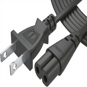 Cable de Alimentación CA para Computadora LULIAN de Alta Calidad, Enchufe Macho Nema de 2 Pines Tipo 8, IEC, 100% Cobre Puro, ETL, Longitud Personalizable - Product Image 3