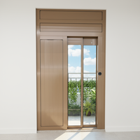 Ascenseur résidentiel moderne à traction électrique avec revêtement de sol en PVC de sécurité avancée, compatible avec les monte-escaliers pour usage extérieur en hôtel