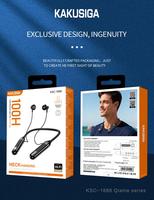KAKUSIGA Pabrik OEM Penjualan Terlaris Earphone Sport Nirkabel Semi-In-Ear Ultra Tahan Lama dengan Headset Neckband