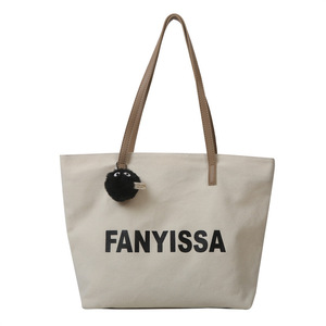 Vegan Eco-Friendly Recycled PU Leather Handle Custom Printed Logo Cotton Canvas Tote <b>Bag</b> <b>Shopping</b> <b>Bag</b> With Custom Logo - Product Image 6