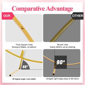 Wokceer Round Backdrop Stand 6.6FT <strong>Circle</strong> <strong>Balloon</strong> <strong>Arch</strong> Frame <strong>Circle</strong> Backdrop Stand Gold Round <strong>Arch</strong> f - Product Image 5