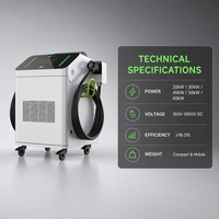 Chargeur rapide portable DC MIDA 40 kW, refroidi par air forcé, IP55, pour les zones de stationnement