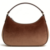 Tas Selempang Hobo Kulit PU Gaya Vintage Pola Embos Finishing Gradasi Tas Tangan Fashion Pasokan OEM untuk Merek Grosir