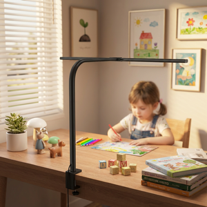 Lámpara de Escritorio LED de Aluminio con Control Táctil/Sensor, Brillo y Color Ajustables con Funciones de Memoria y Temporizador - Product Image 3