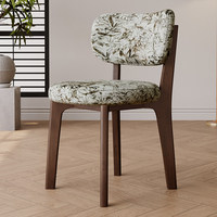 Chaises de salle à manger modernes minimalistes en bois massif, style italien vintage, avec coussin rembourré, mobiles, pour usage domestique
