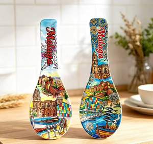 Cucharas Personalizadas al por Mayor, Recuerdo de México, Costa Rica, Málaga, República Dominicana, Cuchara Decorativa Impresa, Adorno de Cocina, Regalo - Product Image 4