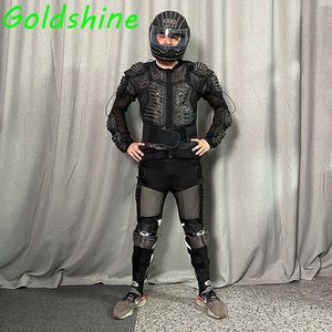 Led lấp lánh phù hợp với ánh sáng-up Armor <span class=keywords><strong>Robot</strong></span> trang phục áo khoác cho nam giới nhảy múa đạo cụ-hot bán có thể sạc lại pin tùy chỉnh Led - Product Image 2