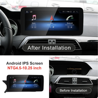 10,25 "Android 13 2G + 32G Radio de coche REPRODUCTOR DE DVD Multimedia navegación Gps Carplay para Mercedes Benz Clase C W204 2011-2014 NTG4.5