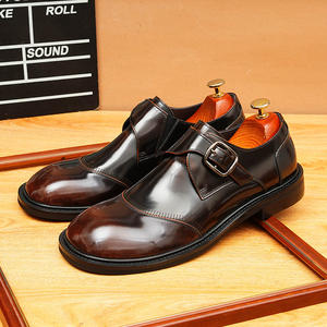 Nuevo Estilo de Zapatos de Vestir de Cuero Vacuno de Primera Calidad para Hombre, con Cierre de Cordones y Hebilla Metálica, Impermeables para Otoño - Product Image 3