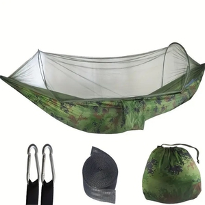 Hamacs portables avec sangles d'arbre et sac <span class=keywords><strong>de</strong></span> transport attaché <span class=keywords><strong>Hamac</strong></span> <span class=keywords><strong>de</strong></span> camping Capacité <span class=keywords><strong>de</strong></span> 500 lb avec moustiquaire - Product Image 4