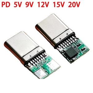 5A PD/QC decoy Board nhanh phí 5V 9V 12V 15V 20V Mô-đun PD 2 3.0 DC kích hoạt Cáp USB Type-C nam cắm qc4 phí kết nối - Product Image 2